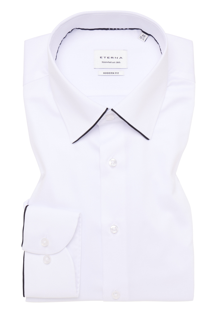 MODERN FIT Hemd in weiß unifarben von ETERNA Mode GmbH
