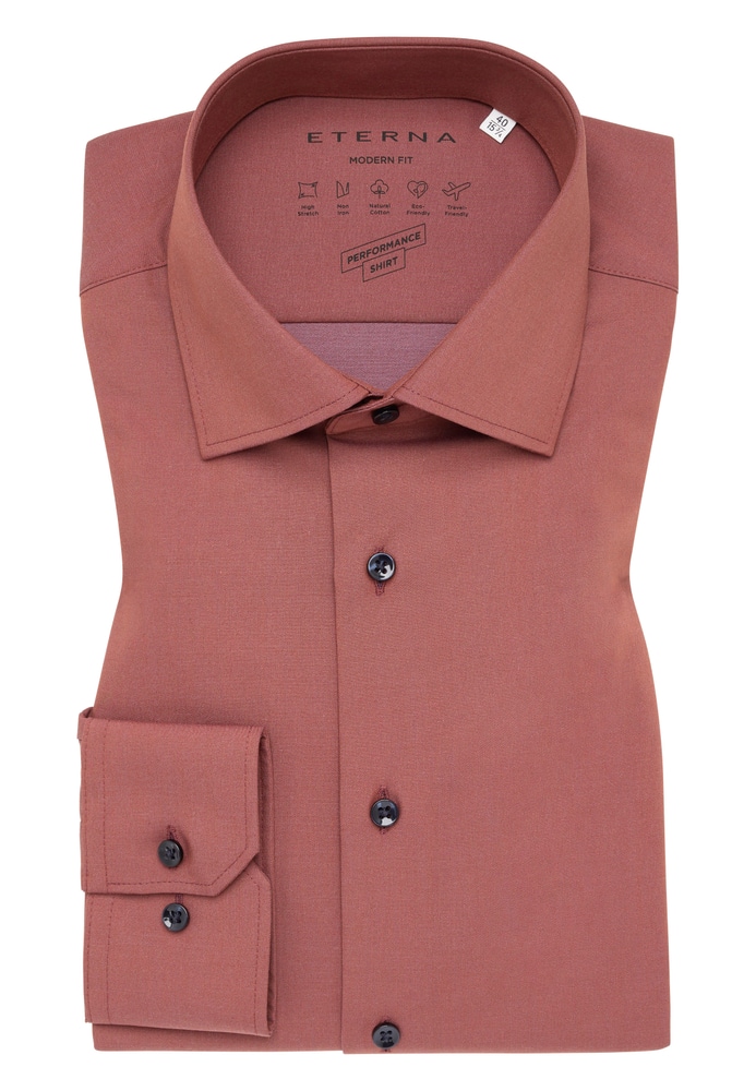 MODERN FIT Performance Shirt in raspberry unifarben MODERN FIT Performance Shirt in raspberry unifarben von ETERNA Mode GmbH