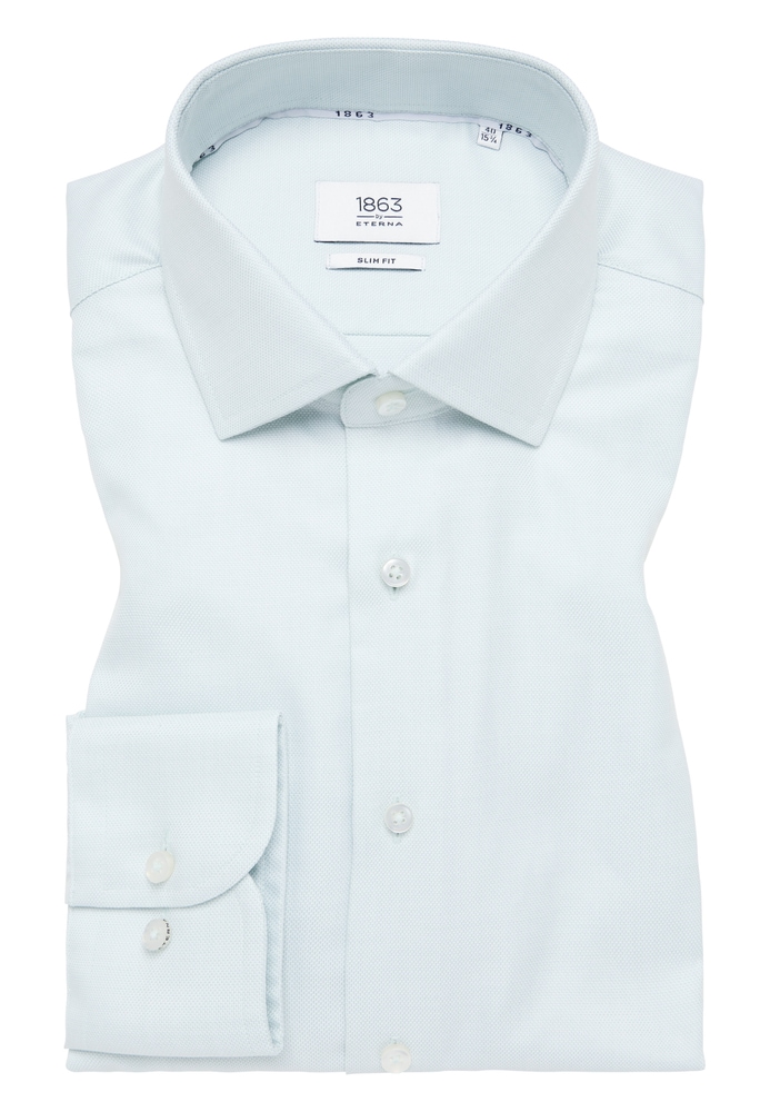 SLIM FIT Hemd in apfelgrün strukturiert von ETERNA Mode GmbH