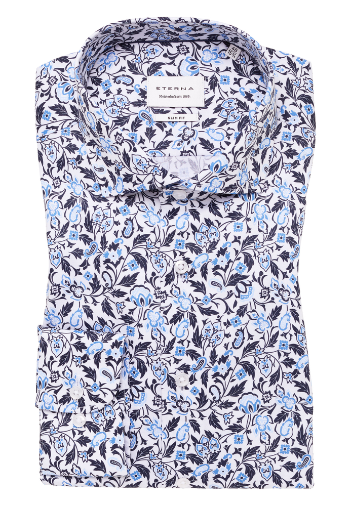 SLIM FIT Hemd in denim bedruckt von ETERNA Mode GmbH