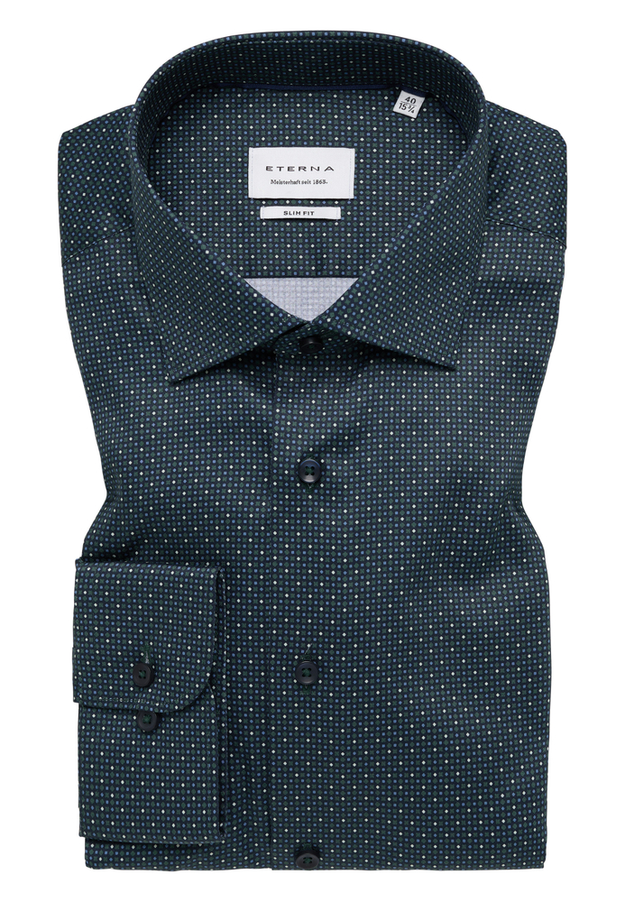 SLIM FIT Hemd in dunkelgrün bedruckt SLIM FIT Hemd in dunkelgrün bedruckt von ETERNA Mode GmbH