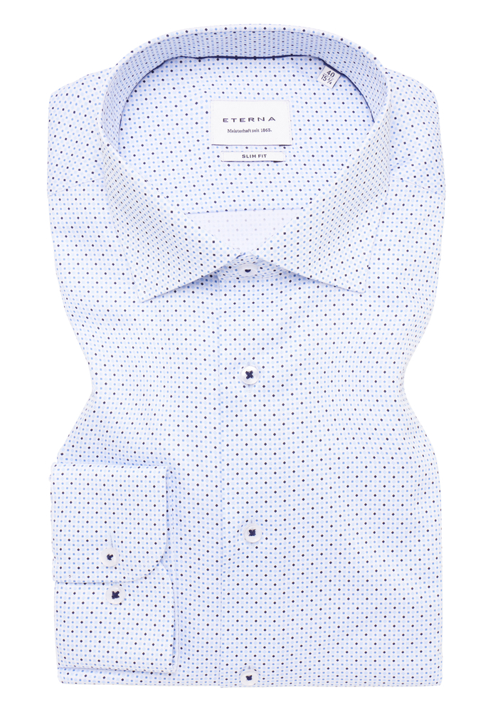 SLIM FIT Hemd in hellblau bedruckt SLIM FIT Hemd in hellblau bedruckt von ETERNA Mode GmbH