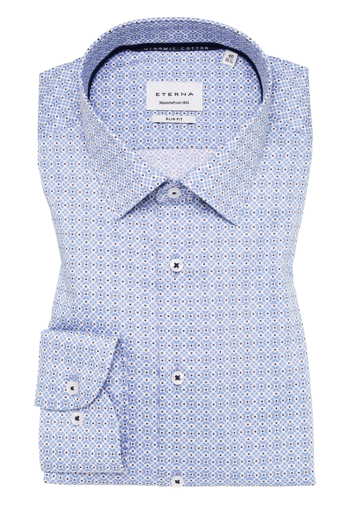 SLIM FIT Hemd in himmelblau bedruckt von ETERNA Mode GmbH