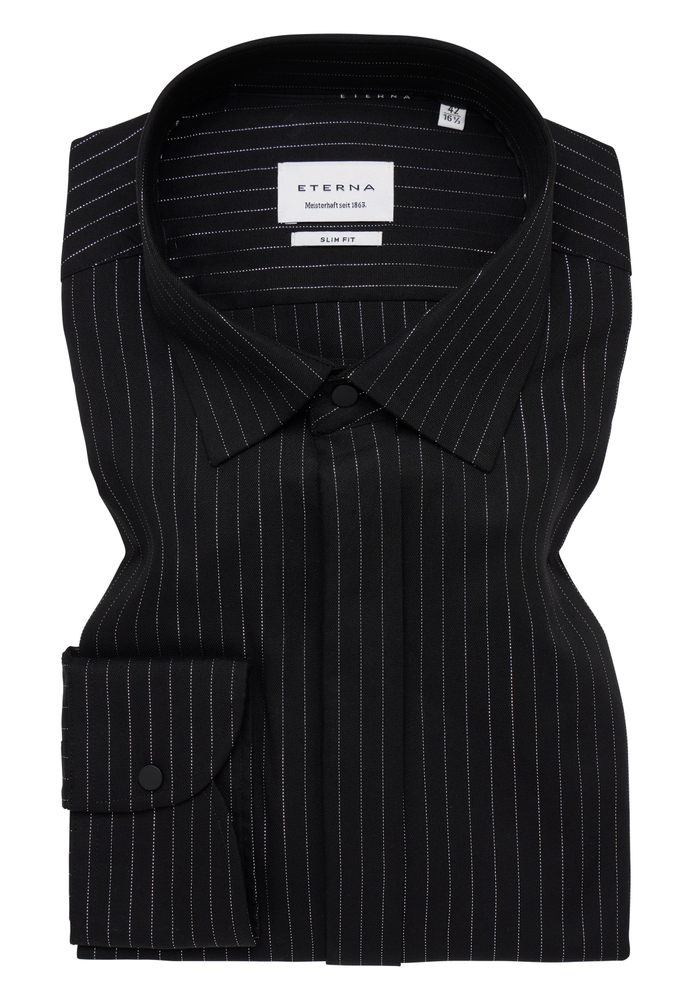 SLIM FIT Hemd in schwarz gestreift SLIM FIT Hemd in schwarz gestreift von ETERNA Mode GmbH