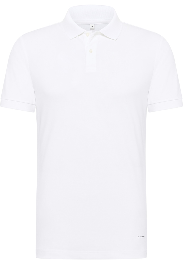 SLIM FIT Performance Shirt in weiß unifarben von ETERNA Mode GmbH