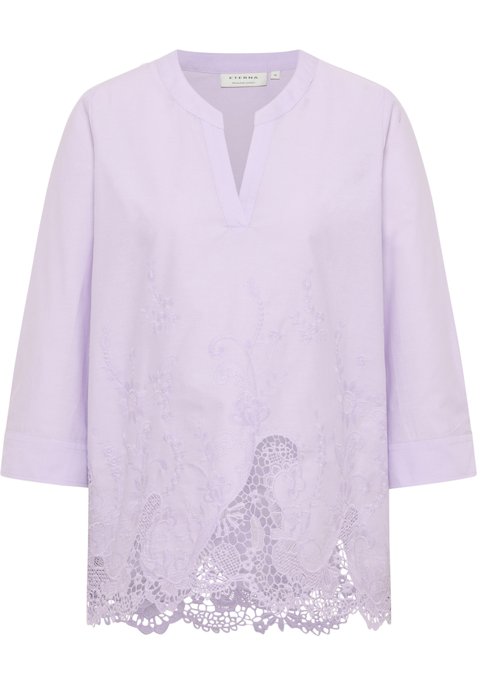 Schlupfbluse in lavender strukturiert von ETERNA Mode GmbH