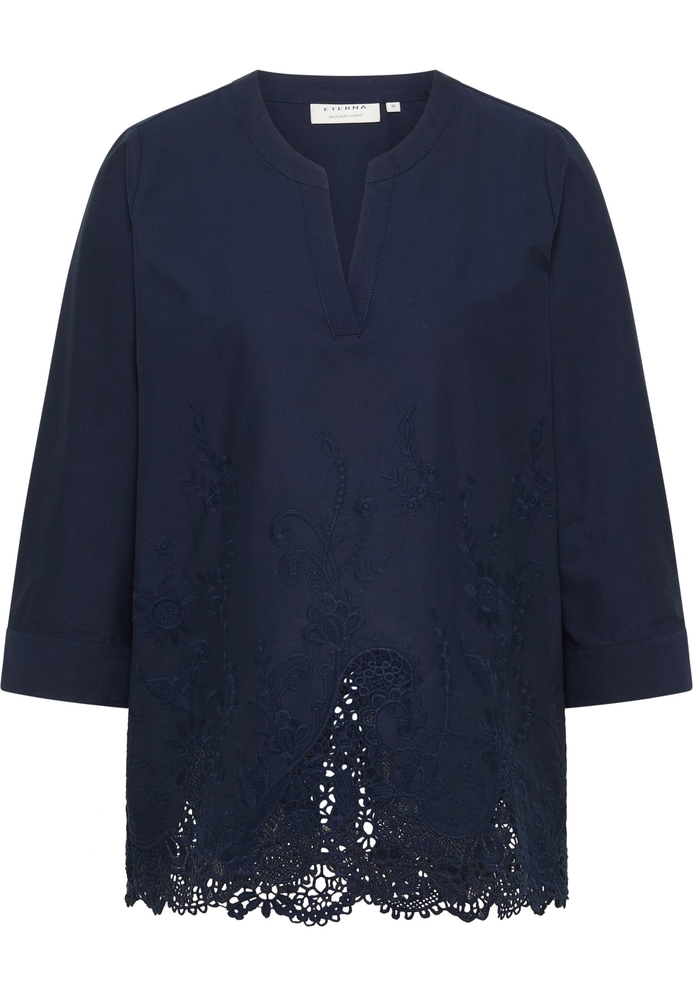 Schlupfbluse in navy strukturiert von ETERNA Mode GmbH