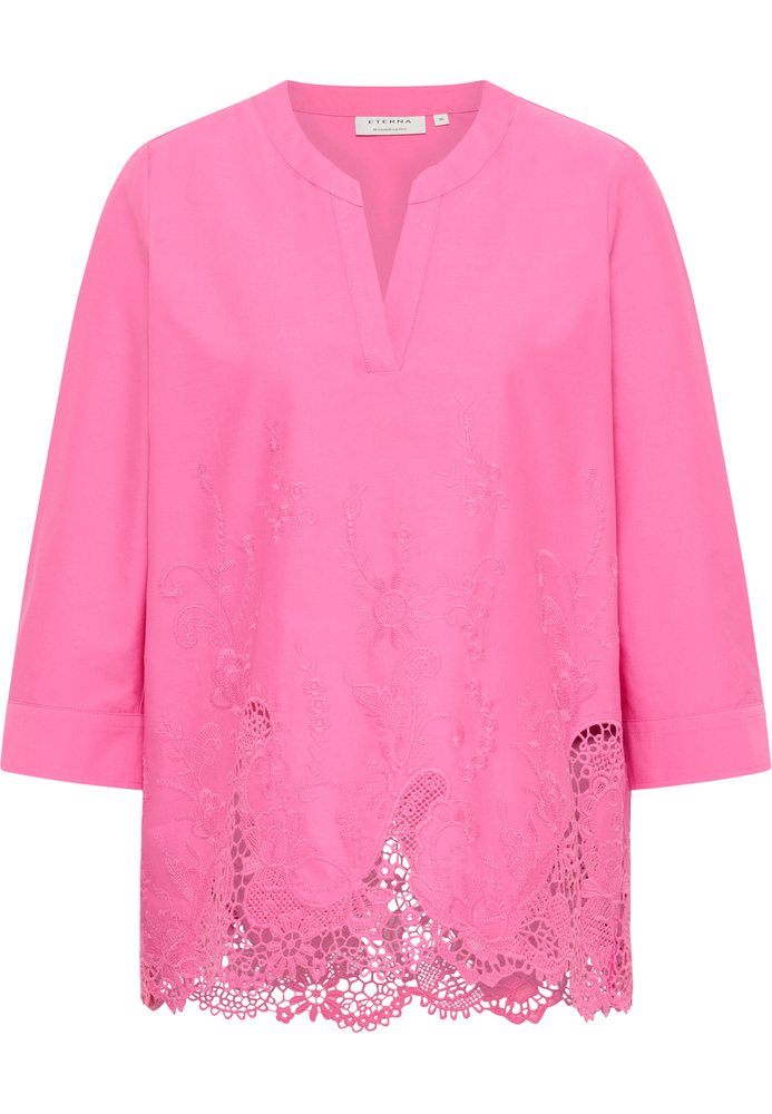 Schlupfbluse in pink strukturiert von ETERNA Mode GmbH
