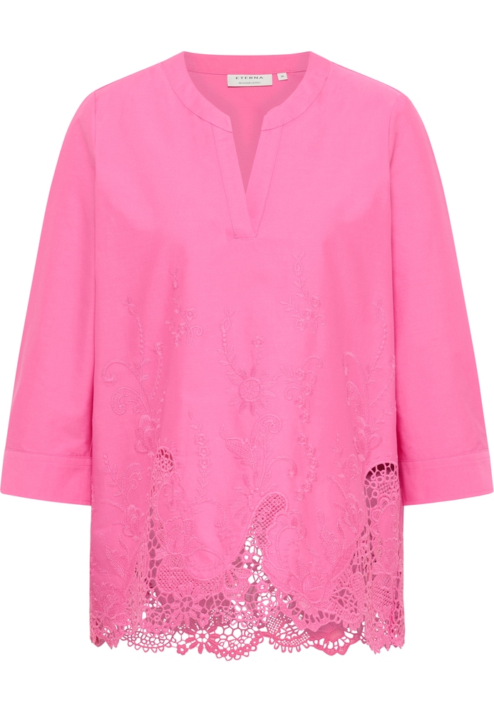 Schlupfbluse in pink strukturiert von ETERNA Mode GmbH