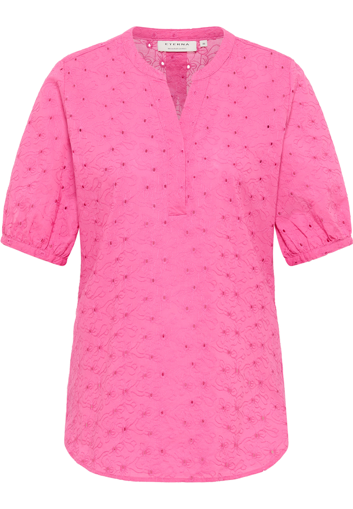 Schlupfbluse in pink strukturiert von ETERNA Mode GmbH