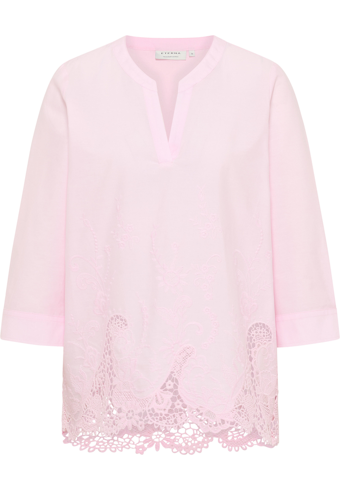 Schlupfbluse in rosa strukturiert von ETERNA Mode GmbH