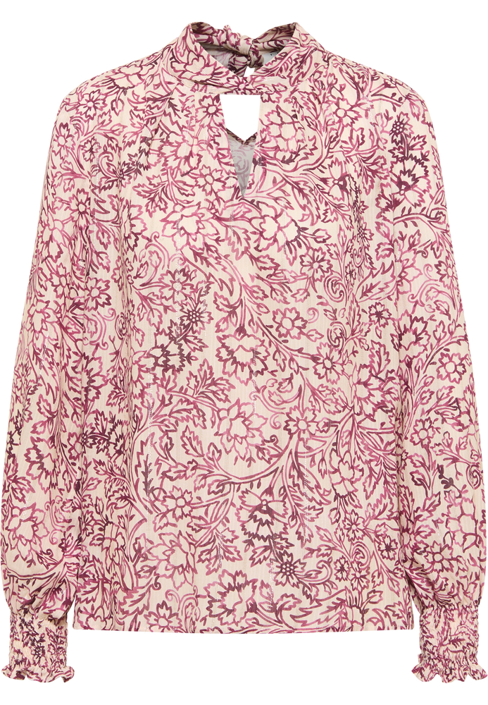 Schlupfbluse in rot bedruckt von ETERNA Mode GmbH