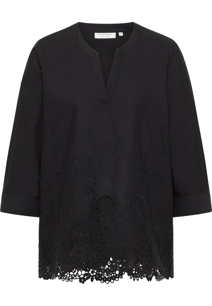Schlupfbluse in schwarz strukturiert Schlupfbluse in schwarz strukturiert von ETERNA Mode GmbH