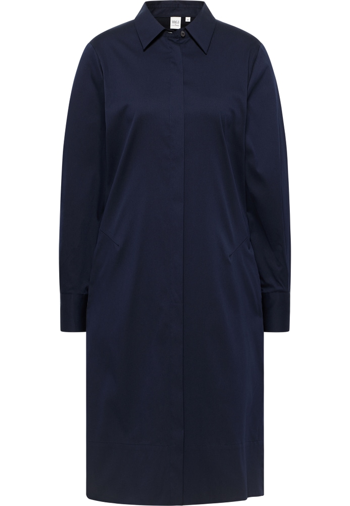 Blusenkleid in navy unifarben von ETERNA Mode GmbH