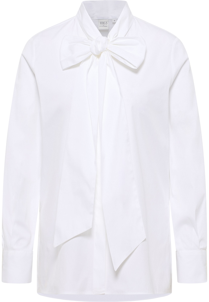 Signature Shirt Bluse in weiß unifarben von ETERNA Mode GmbH