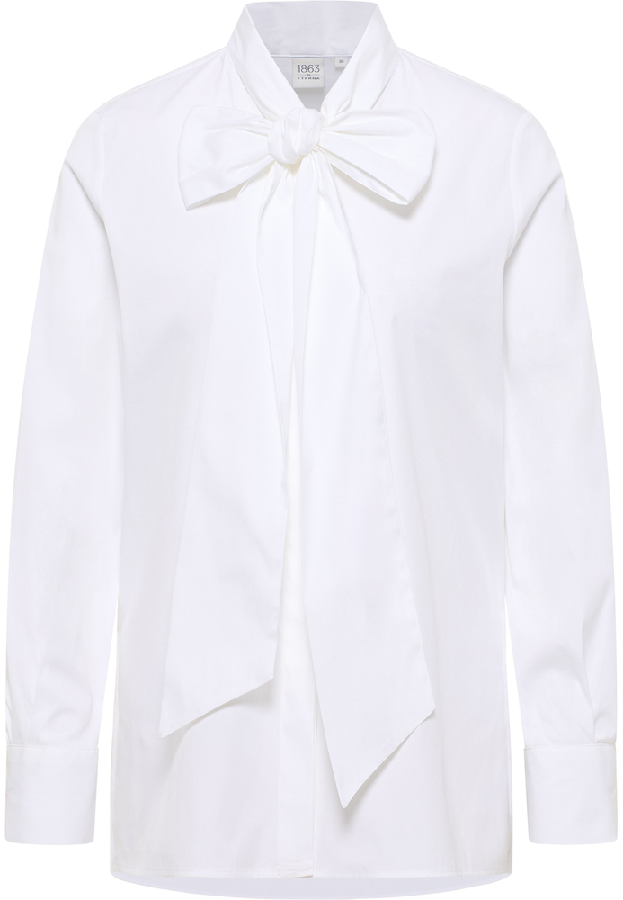 Signature Shirt Bluse in weiß unifarben von ETERNA Mode GmbH