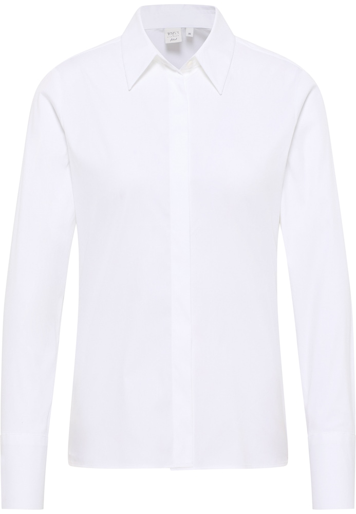 Signature Shirt Bluse in weiß unifarben von ETERNA Mode GmbH