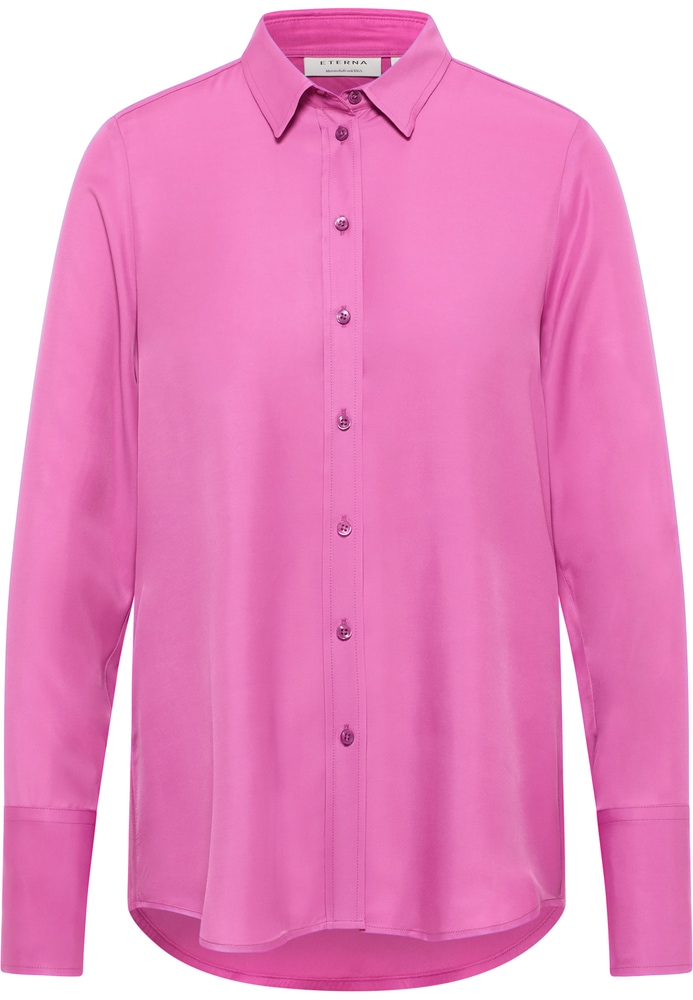 Viscose Shirt Bluse in fuchsia unifarben von ETERNA Mode GmbH