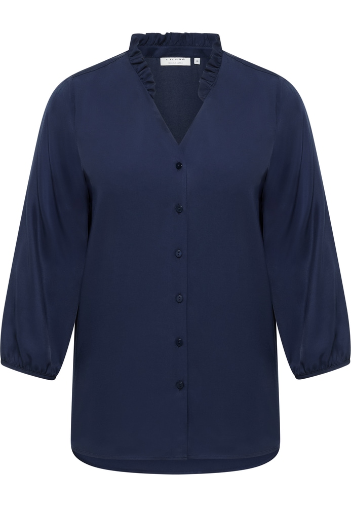 Viscose Shirt Bluse in midnight unifarben Viscose Shirt Bluse in midnight unifarben von ETERNA Mode GmbH