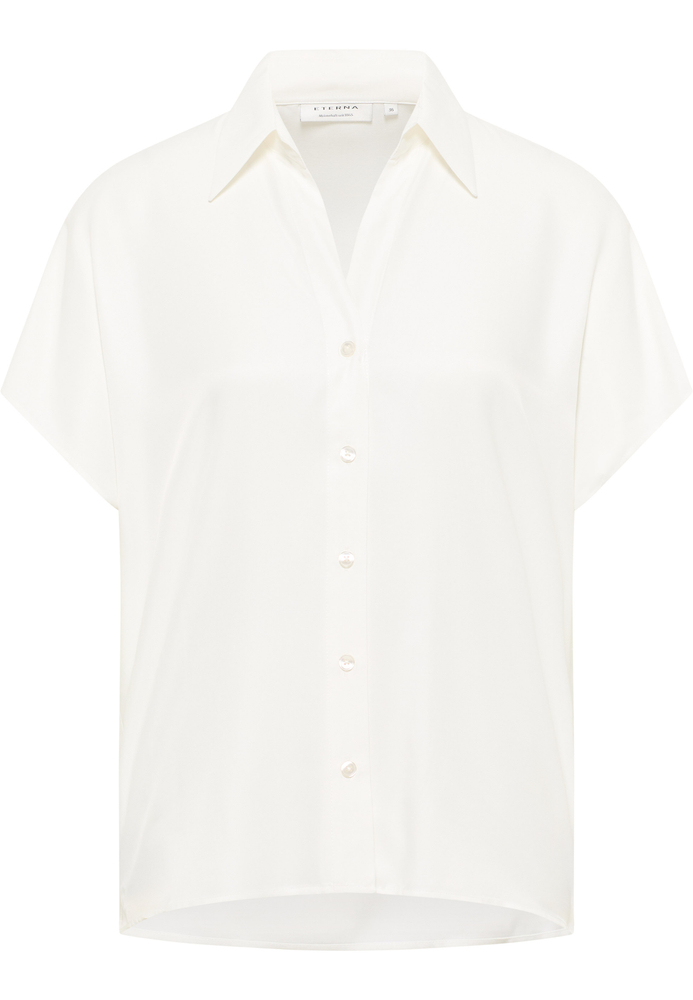 Viscose Shirt Bluse in off-white unifarben Viscose Shirt Bluse in off-white unifarben von ETERNA Mode GmbH
