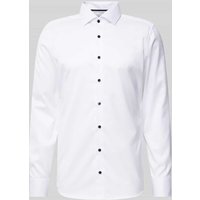 ETERNA Slim Fit Businesshemd aus Twill in Weiss, Größe 42 von Eterna