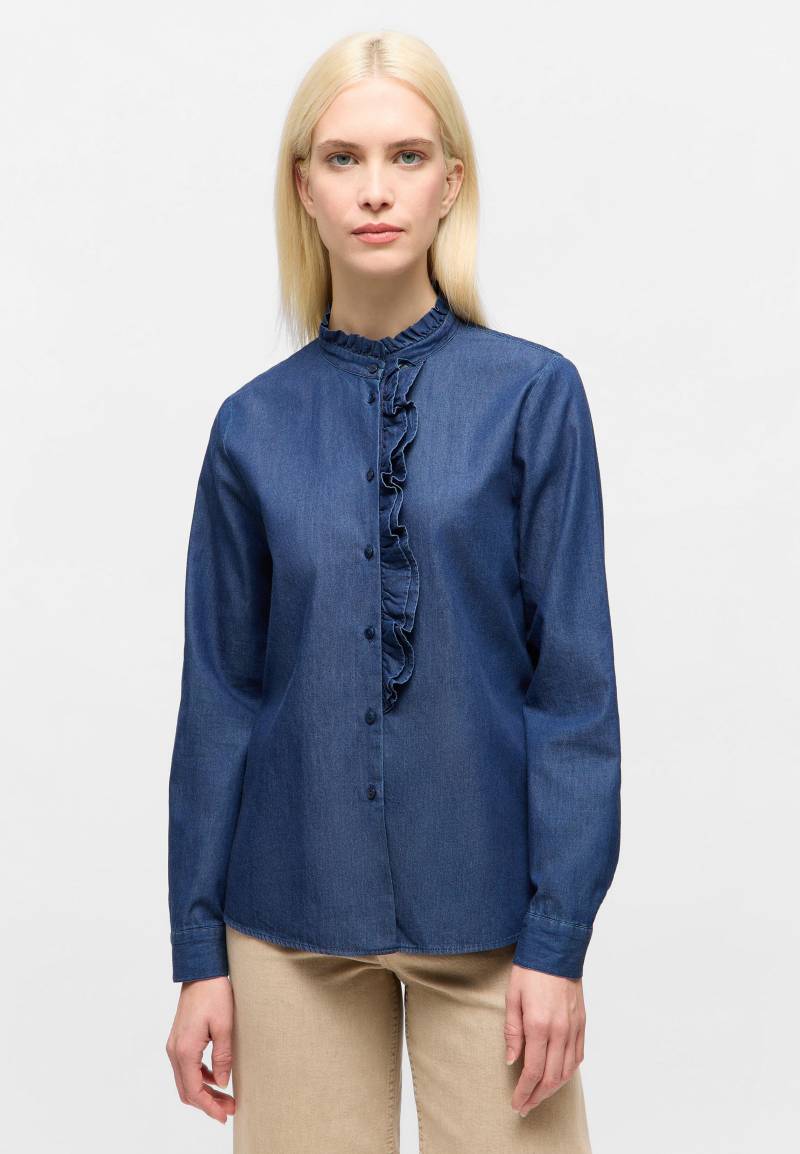 ETERNA - Bluse Fake Denim Langarm dark indigo von ETERNA