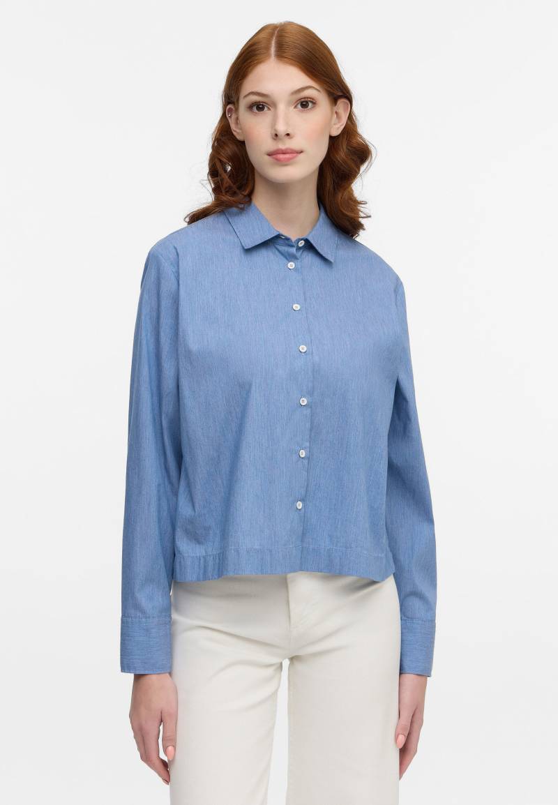 ETERNA - Bluse Fake Denim Langarm indigo von ETERNA