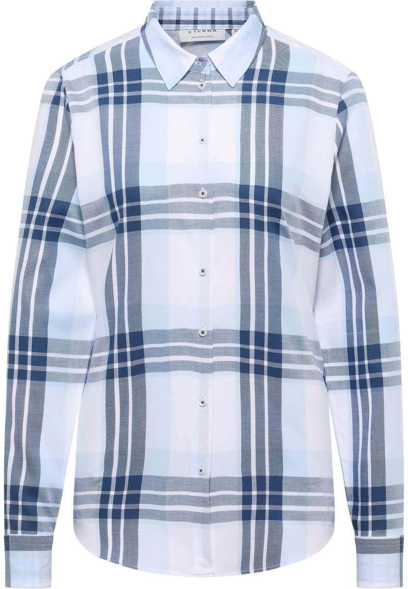 ETERNA - Bluse Flanell Langarm hellblau von ETERNA