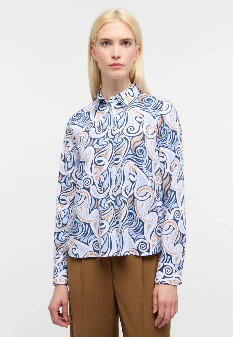 ETERNA - Bluse Flanell Langarm indigo von ETERNA