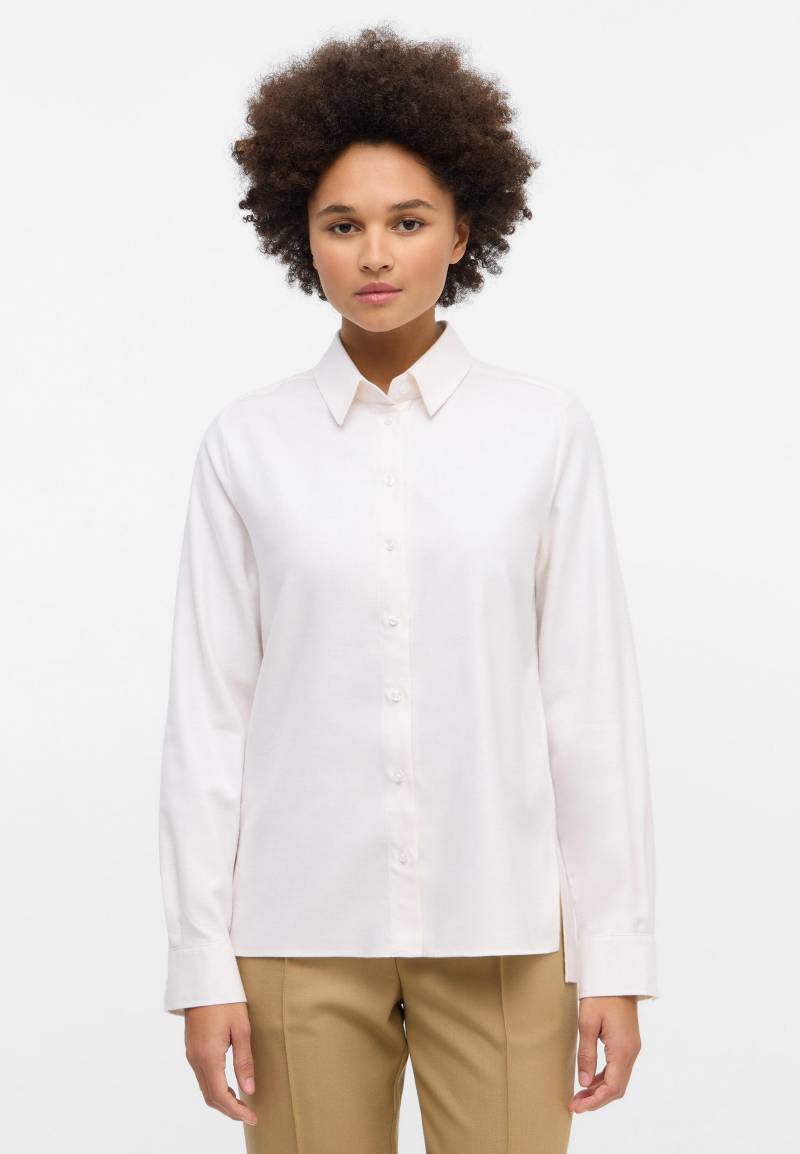ETERNA - Bluse Flanell Langarm off-white von ETERNA