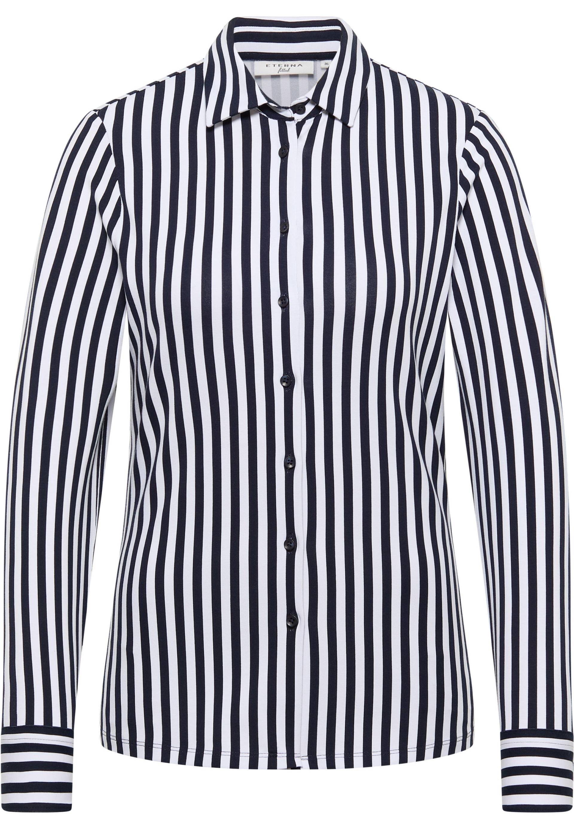 ETERNA - Bluse Jersey Langarm navy von ETERNA