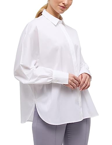 ETERNA Bluse Langarm Hemdkragen weiß Größe 40 von ETERNA