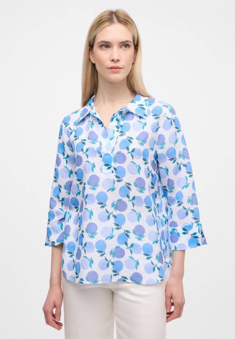 ETERNA - Bluse Leinen 3/4-Arm blau von ETERNA