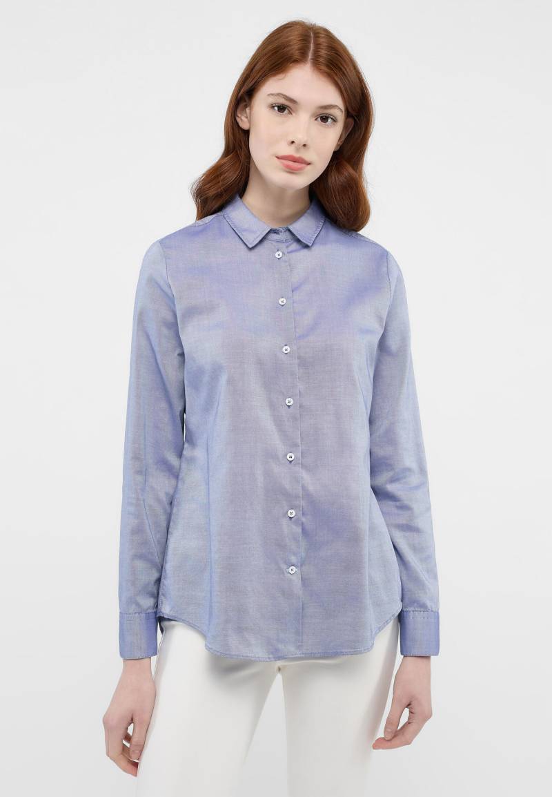 ETERNA - Bluse Oxford Langarm royal blau von ETERNA