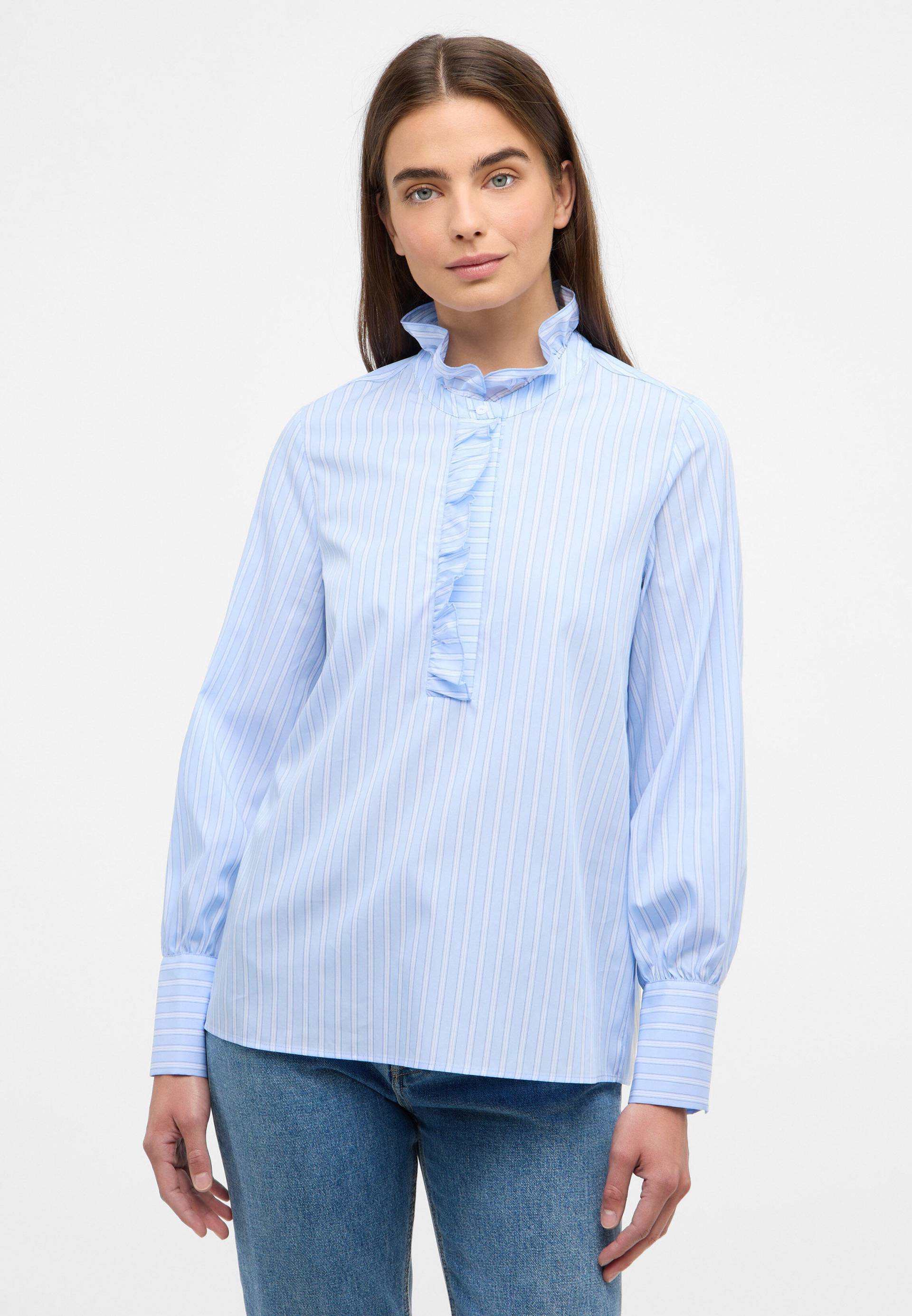 ETERNA - Bluse Popeline Langarm hellblau von ETERNA