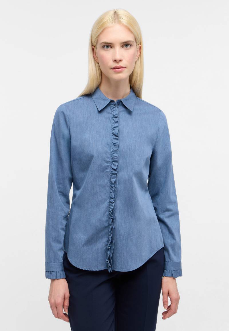ETERNA - Bluse Real Indigo Langarm dark indigo von ETERNA