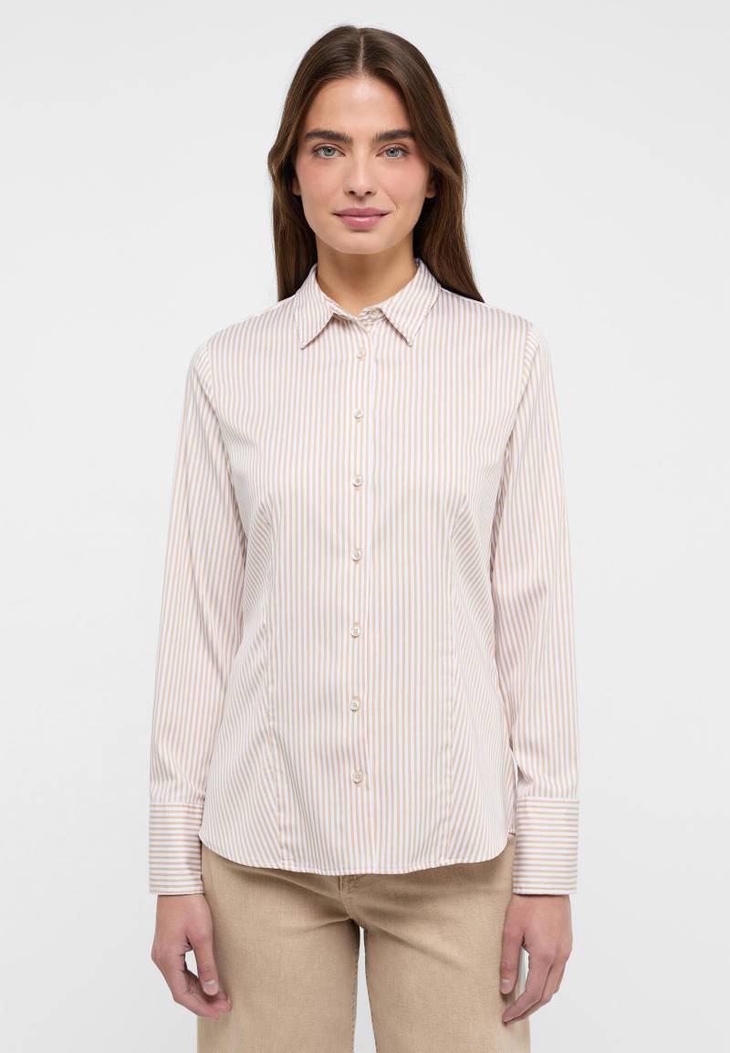 ETERNA - Bluse Satingewebe Langarm beige von ETERNA