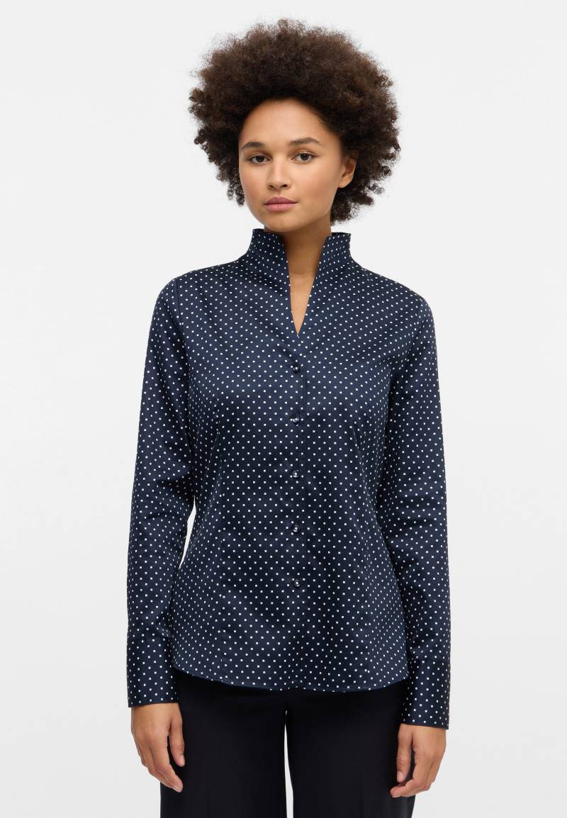 ETERNA - Bluse Satingewebe Langarm navy/weiß von ETERNA