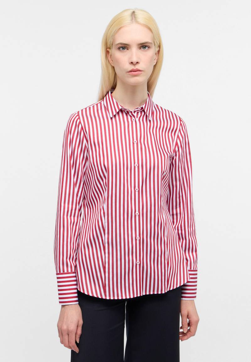 ETERNA - Bluse Satingewebe Langarm rot von ETERNA