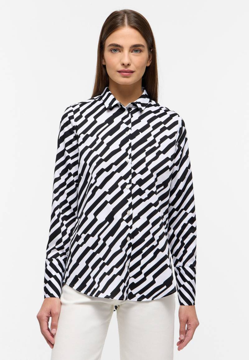 ETERNA - Bluse Satingewebe Langarm schwarz von ETERNA