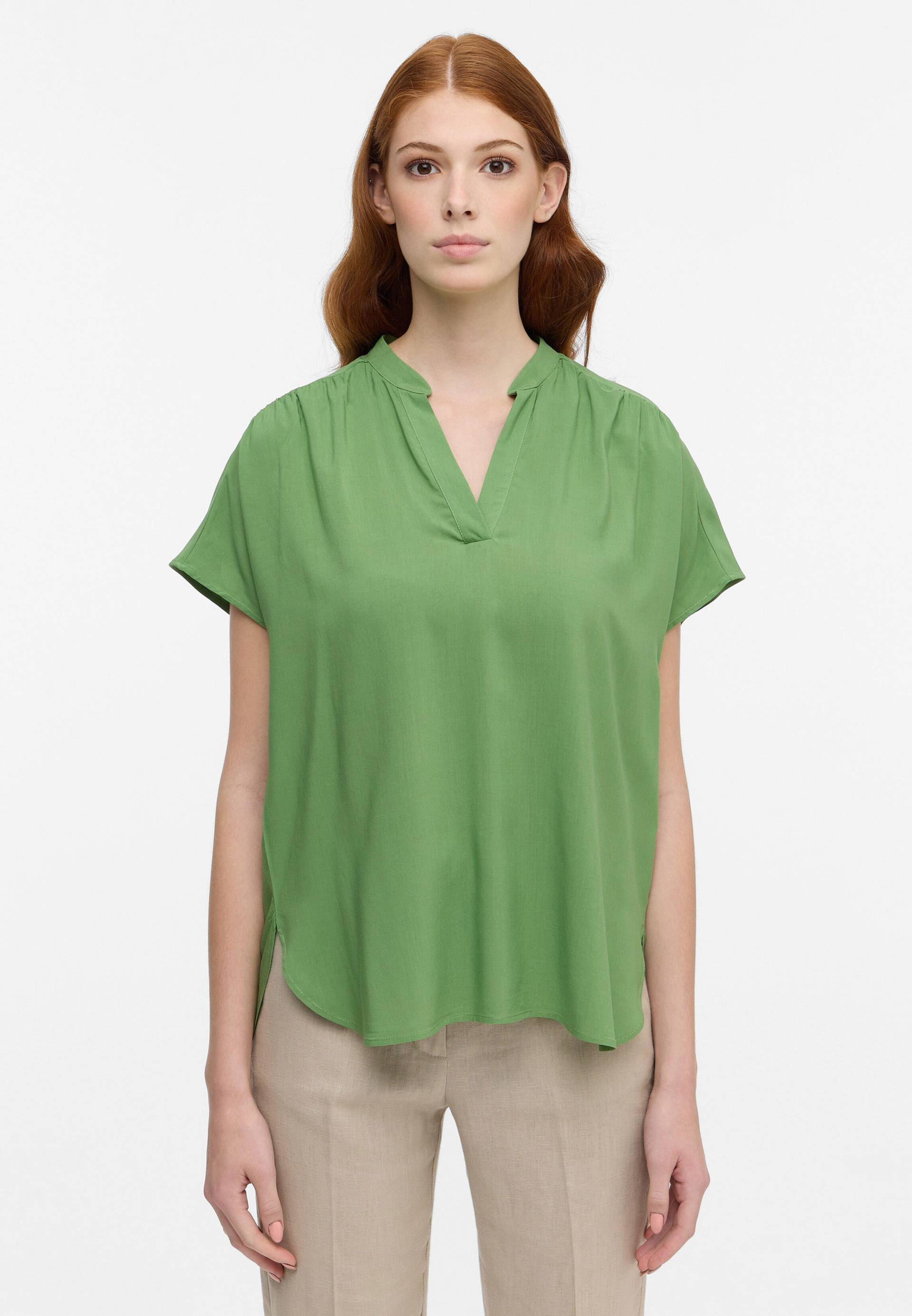 ETERNA - Bluse Viskose Kurzarm grün von ETERNA