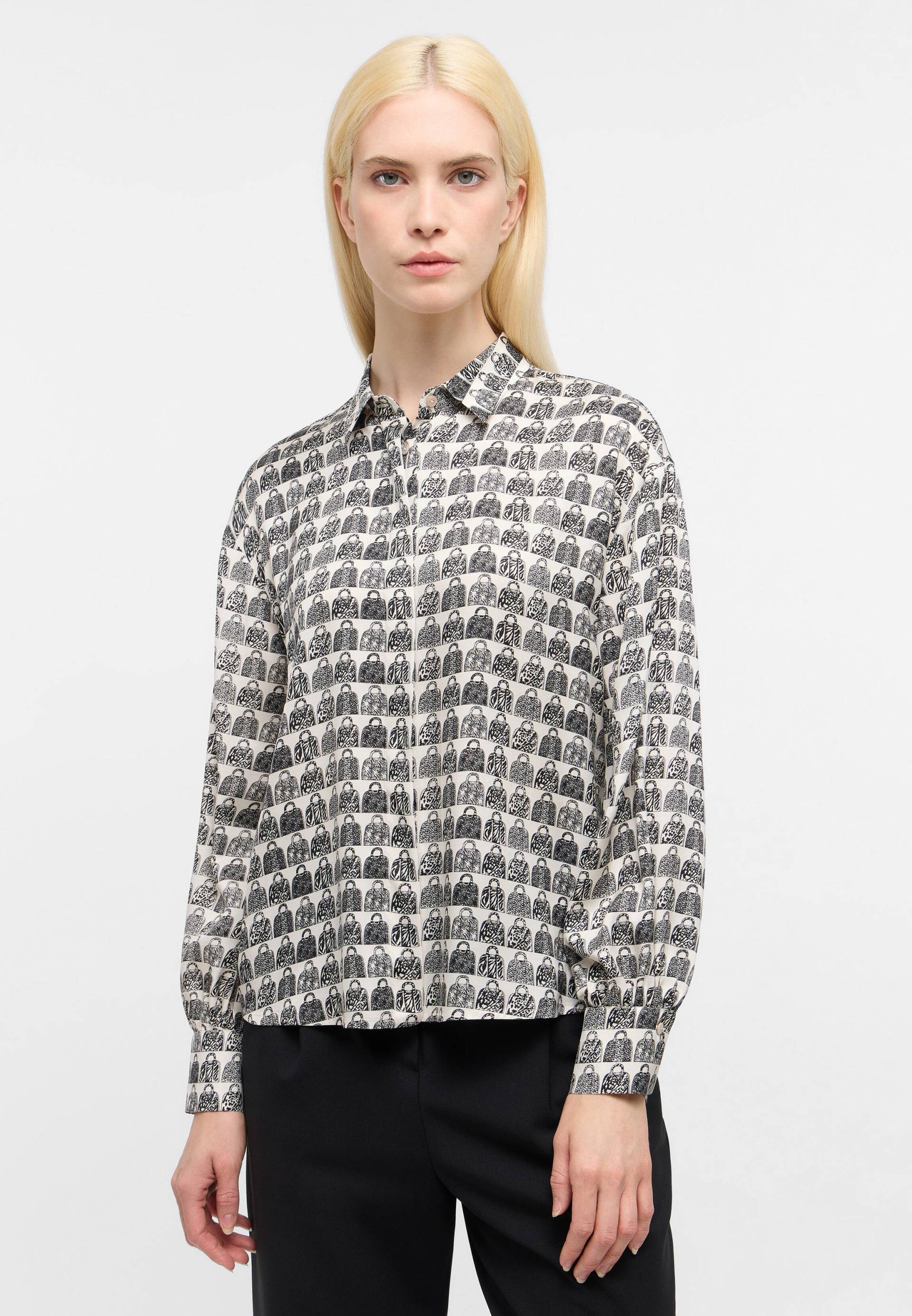 ETERNA - Bluse Viskose Langarm creme von ETERNA