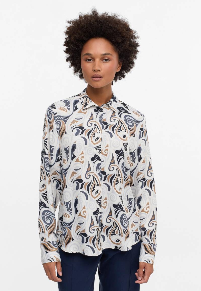 ETERNA - Bluse Viskose Langarm silber von ETERNA