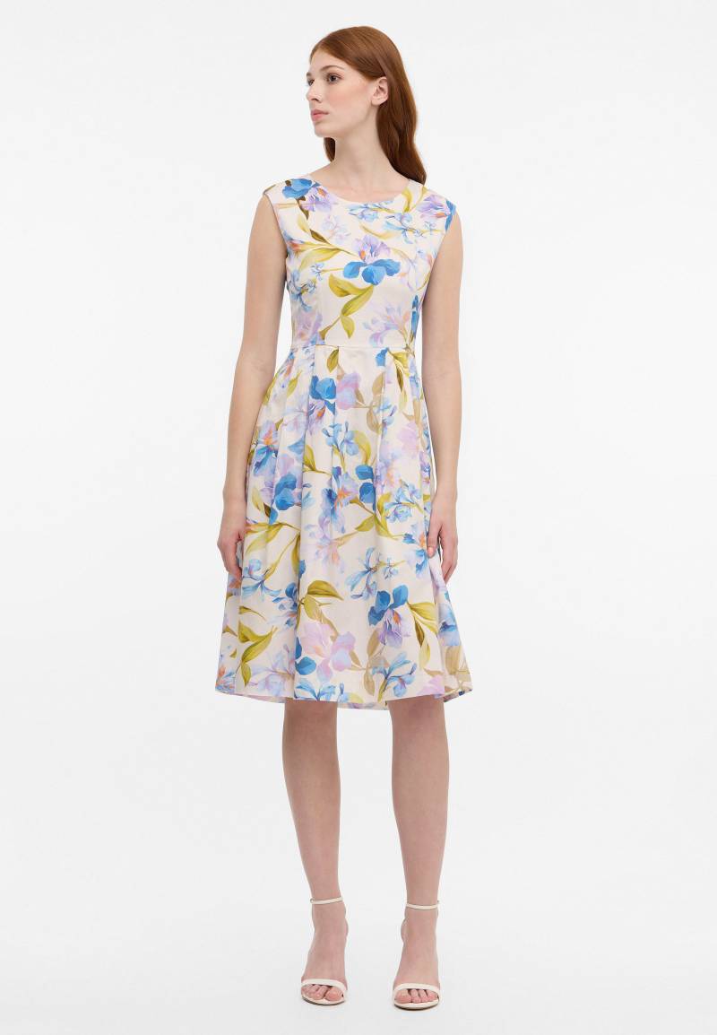 ETERNA - Blusenkleid Satingewebe ohne Arm blau von ETERNA