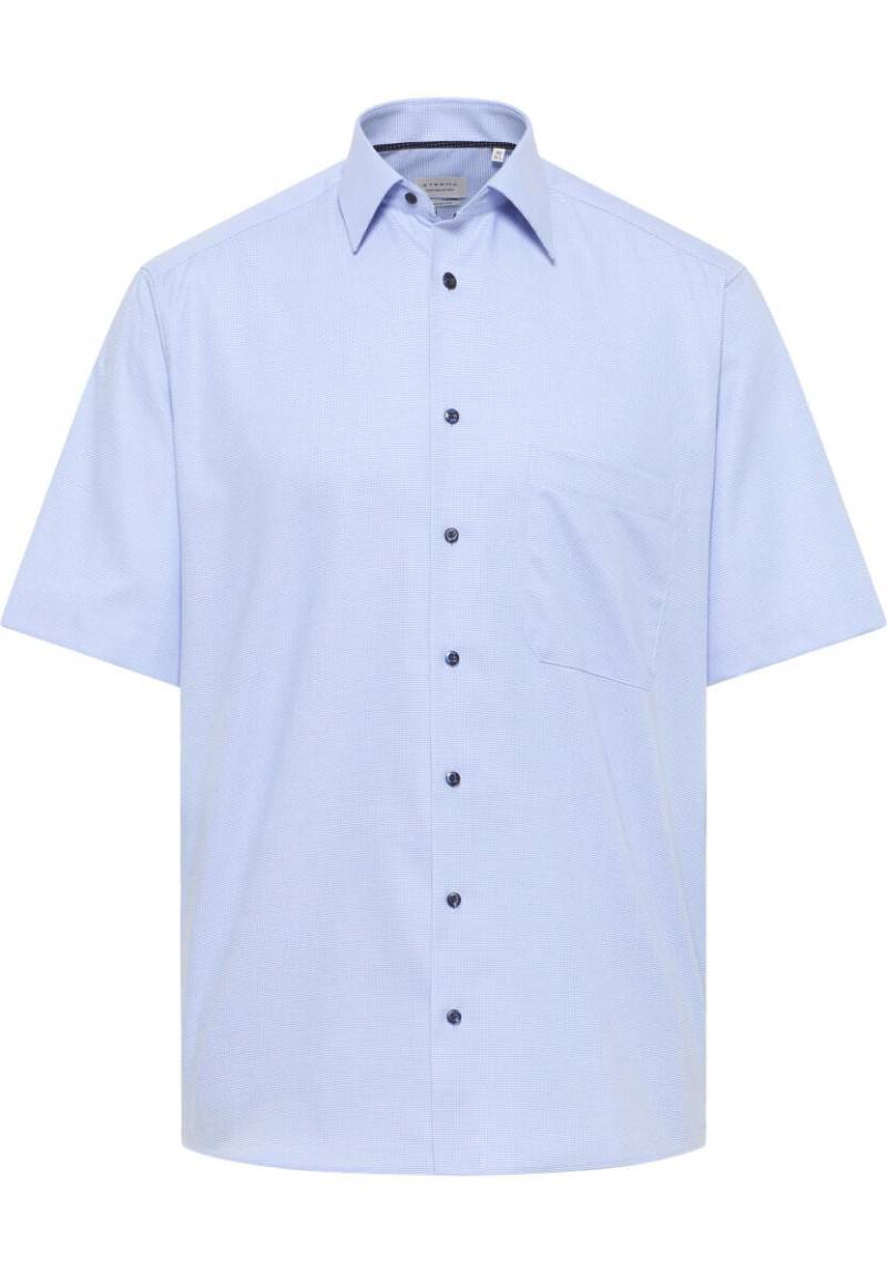 ETERNA - Comfort Fit: Hemd mit Kurzarm blau - Gr. - 43 von ETERNA