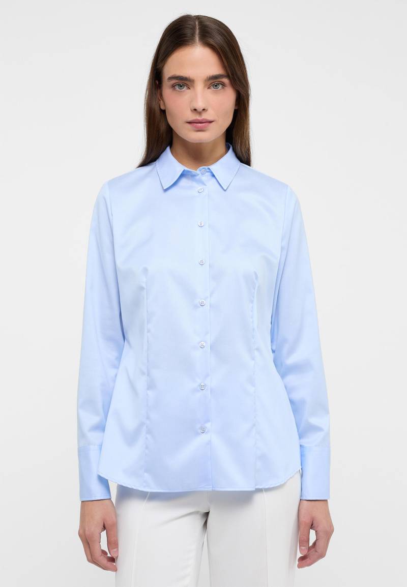 ETERNA - Cover Shirt Bluse Twill Langarm hellblau von ETERNA