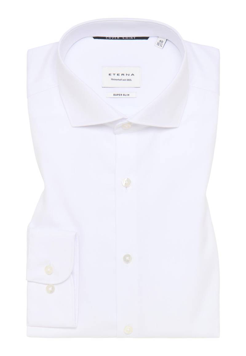 ETERNA - Cover Shirt Twill Langarm weiß von ETERNA