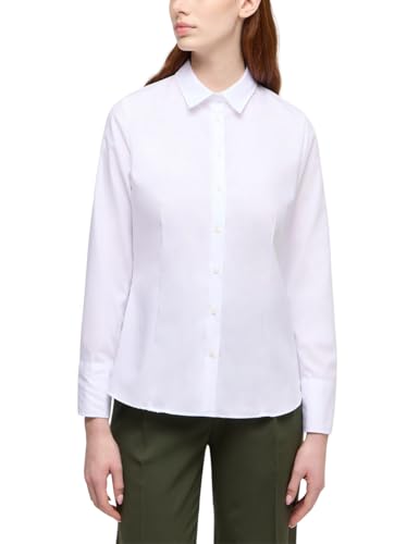 ETERNA Damen Baumwollbluse Regular FIT 1/1 weiß 42_D_1/1 von ETERNA