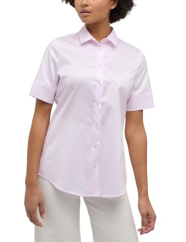 ETERNA Regular Fit Bluse Halbarm Hemdkragen rosa Größe 48 von ETERNA