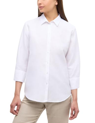 ETERNA Damen Linen Shirt LOOSE FIT 3/4 weiß 42_D_3/4 von ETERNA